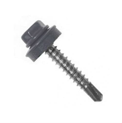 Саморез кровельный 4,8х35 крашенный RAL 7004 (Серый)