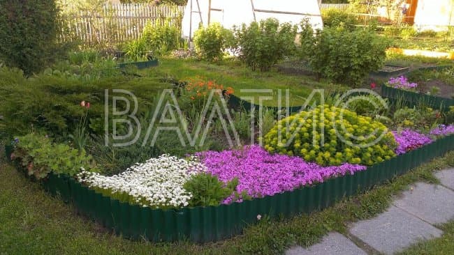Бордюр для цветника "Волна" Бордюр для цветника "Волна"