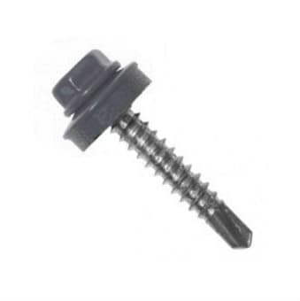 Саморез кровельный 5,5х38 крашенный RAL 7004 (Серый)